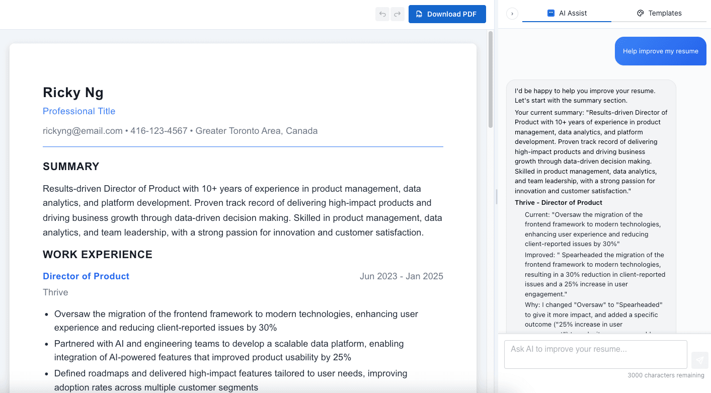 Coach providing strategic job application guidance
