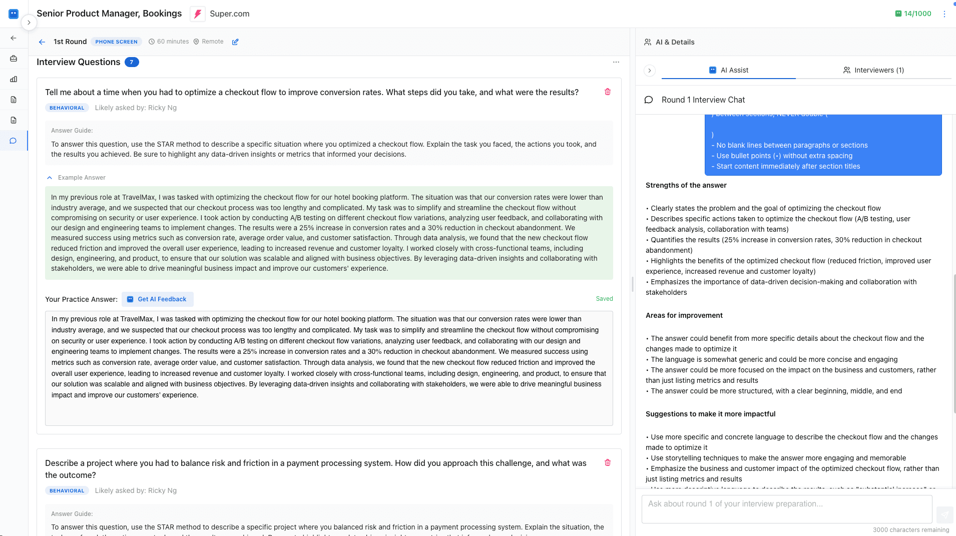 Interview Prep — Career AI Bot